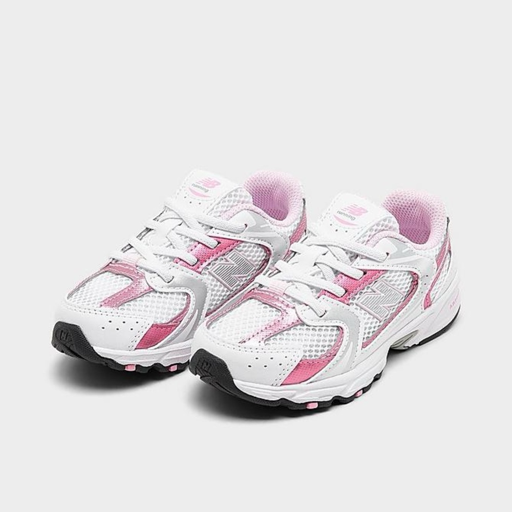 Girls Size 10 New Balance 530 Pink and White Sneakers